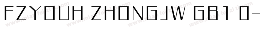 FZYOUH ZHONGJW GB1 0字体转换